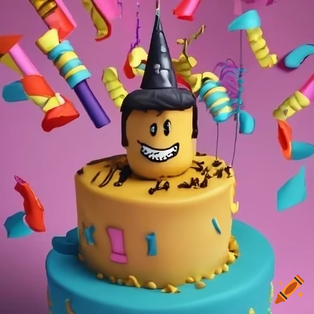 Roblox birthday cake