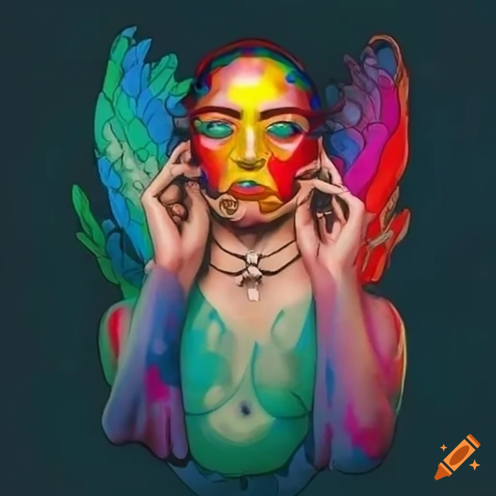 Conceptual image of love and pride liberating people from authoritarianism