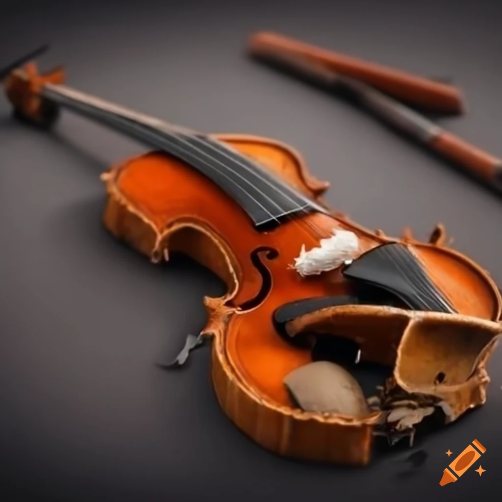 Destroyed violin