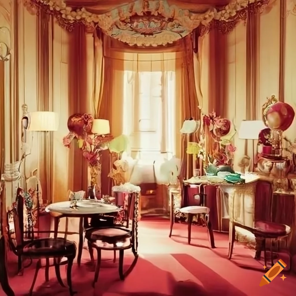 Tea party room from the 1920s