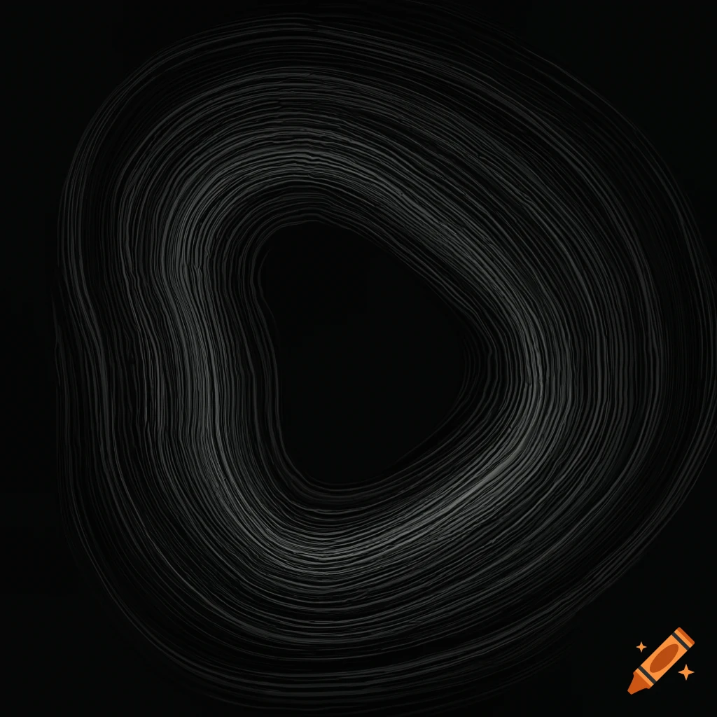 Glitched spot shape on black background with digital manipulation