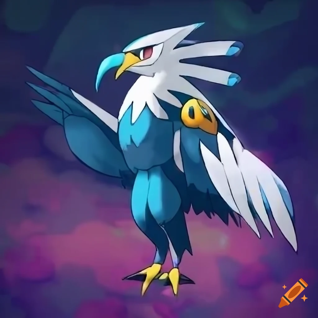 Legendary bird type Pokemon resembling an eagle