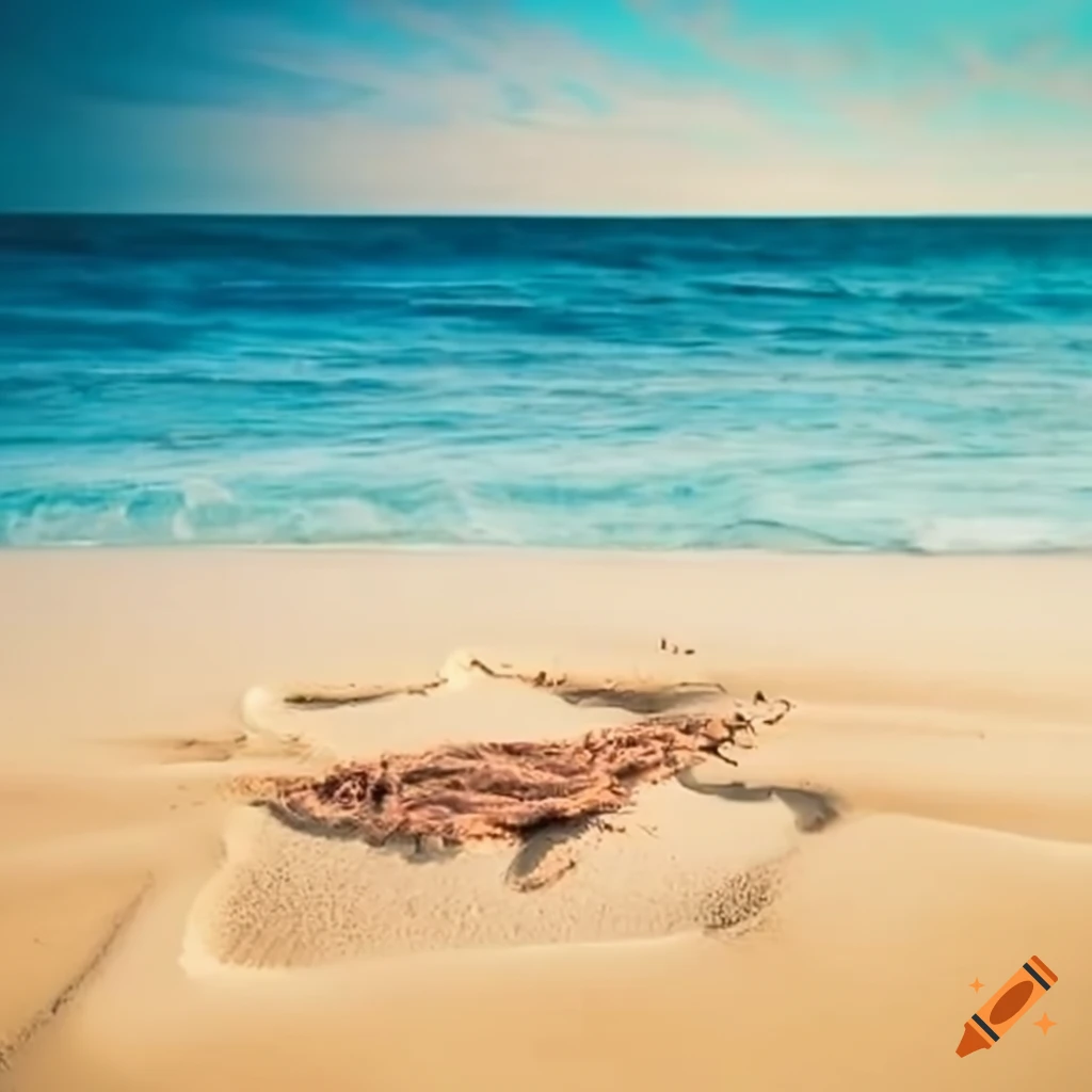 Name 'DDB' written on sand at the beach