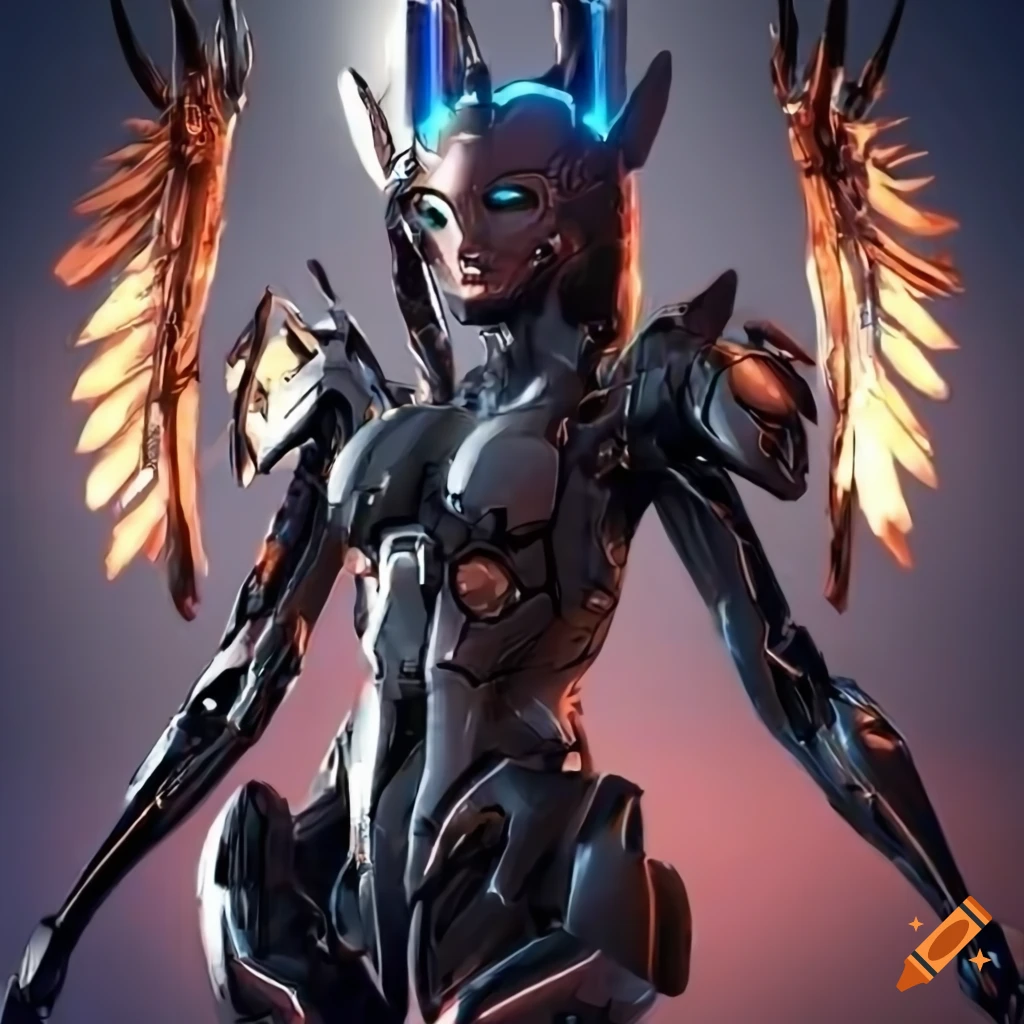 High Tech Cyborg Valkyrie render