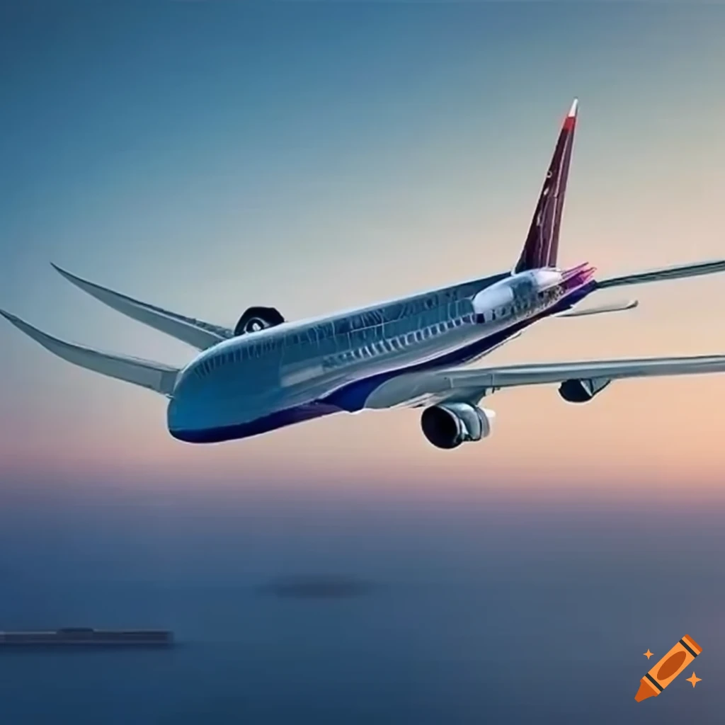 Luxurious massive airplane with multiple rooms and amenities over 6 floors