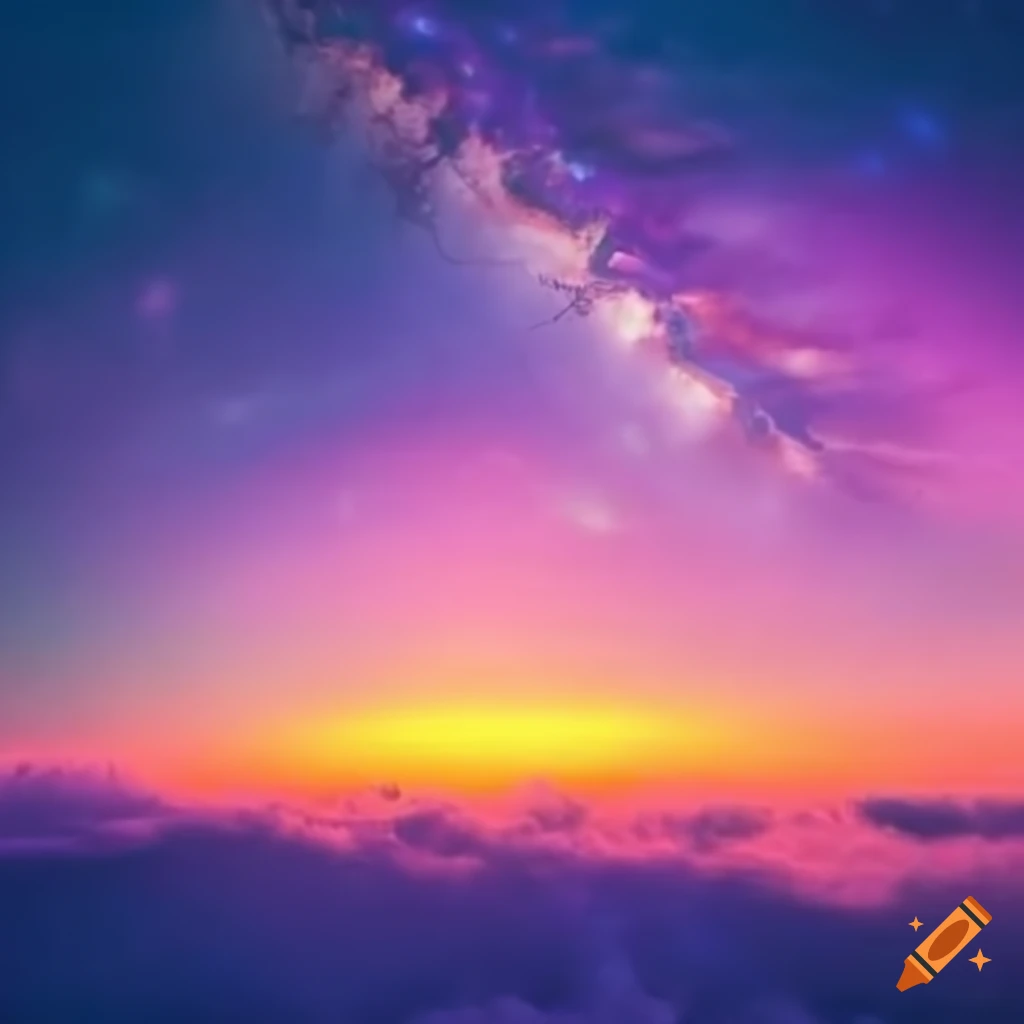 Morningstar in the sky at dawn