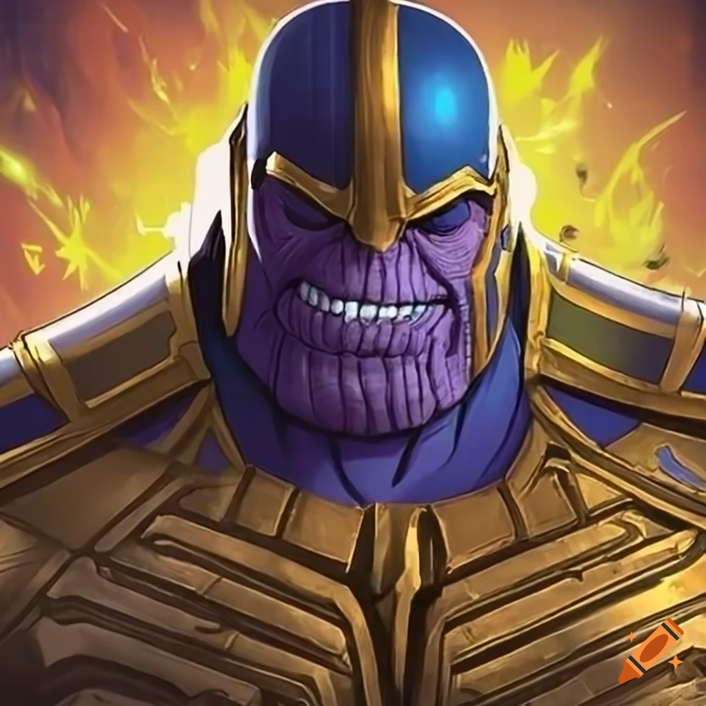 Thanos smiling