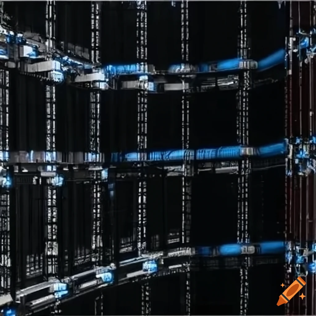 Datacenter racks in a roundabout