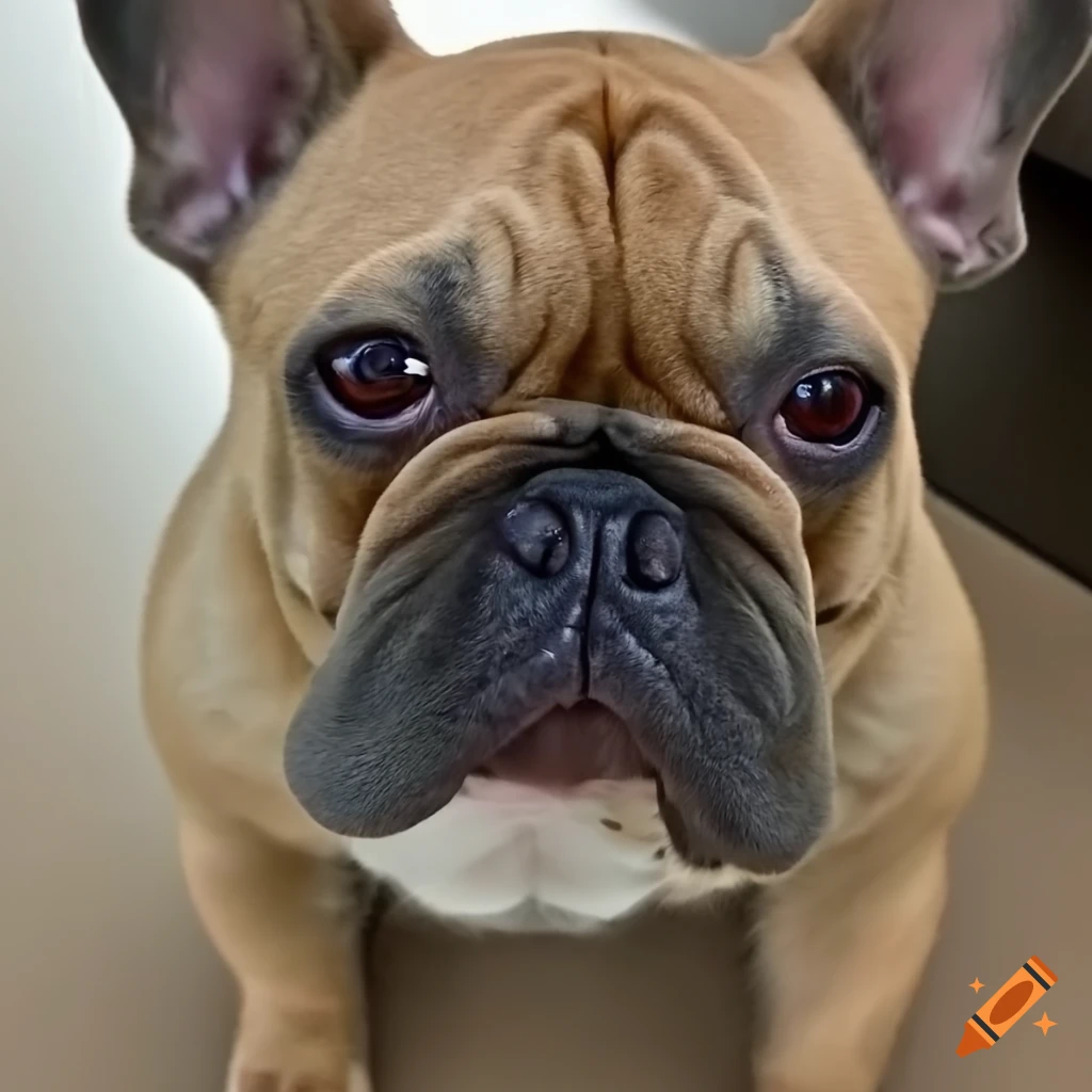 French bulldog recovering after nares surgery
