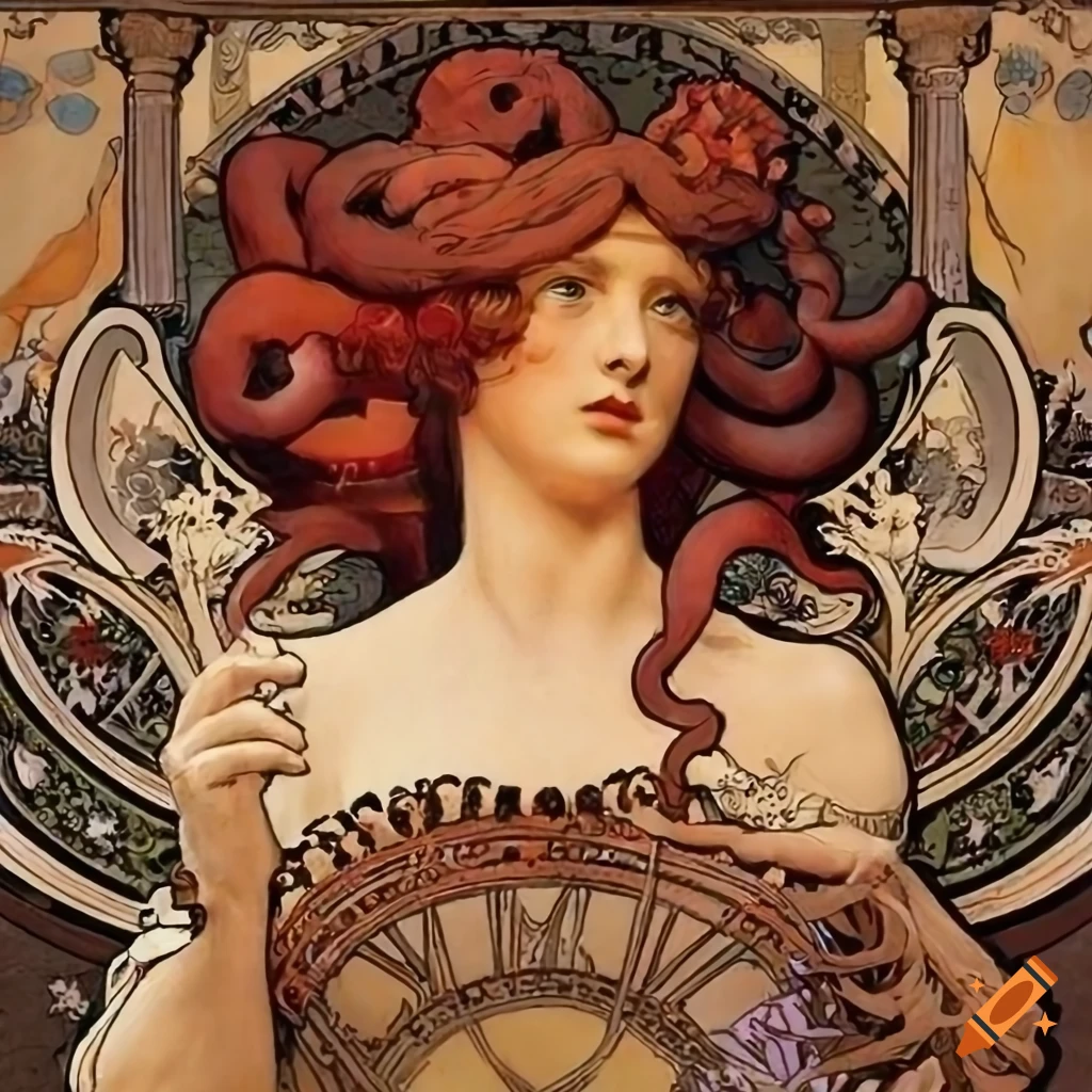 Champagne octopus inspired by James Gurney, Norman Rockwell, and Alphonse Mucha, with a touch of Bernini