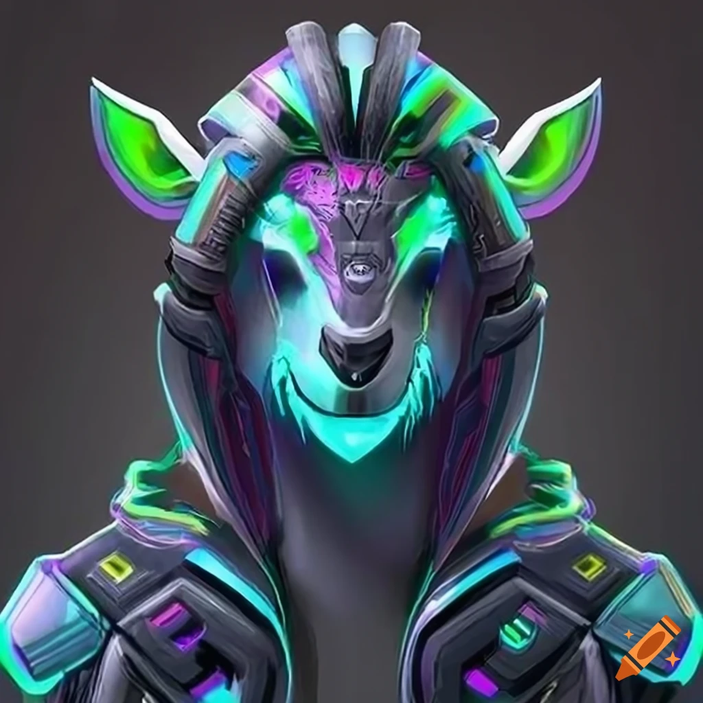 Dynamic and edgy futuristic gamer profile with Xh1vo and a goat reference