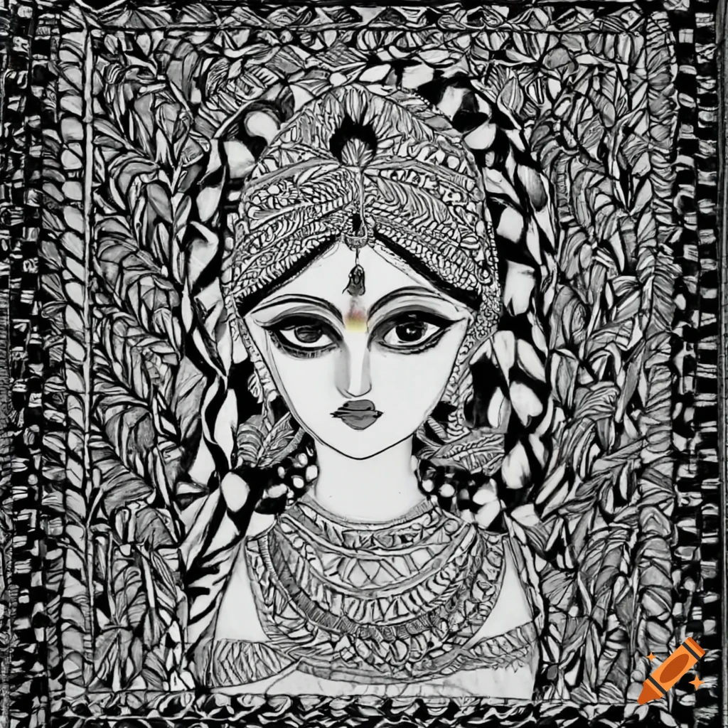 Colorful Madhubani art for home decor