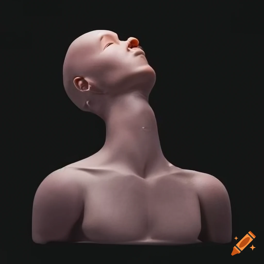 Male CPR manikin on a black background