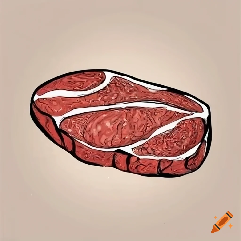 Steak with meat
