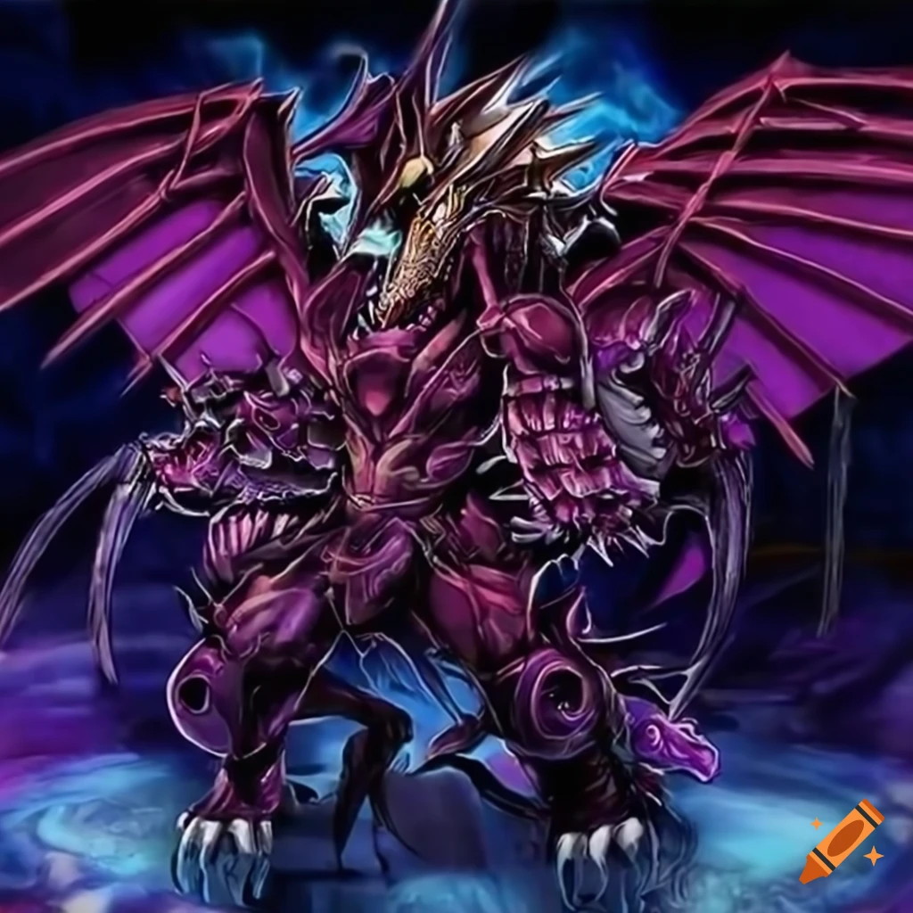 Highly detailed Yu-Gi-Oh artwork featuring Machine Dragon monsters