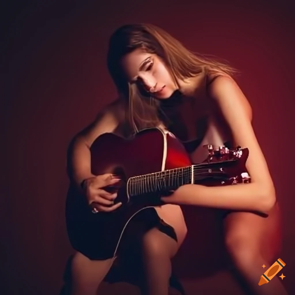 Man and woman singing and playing guitar and drums, surprising the listener