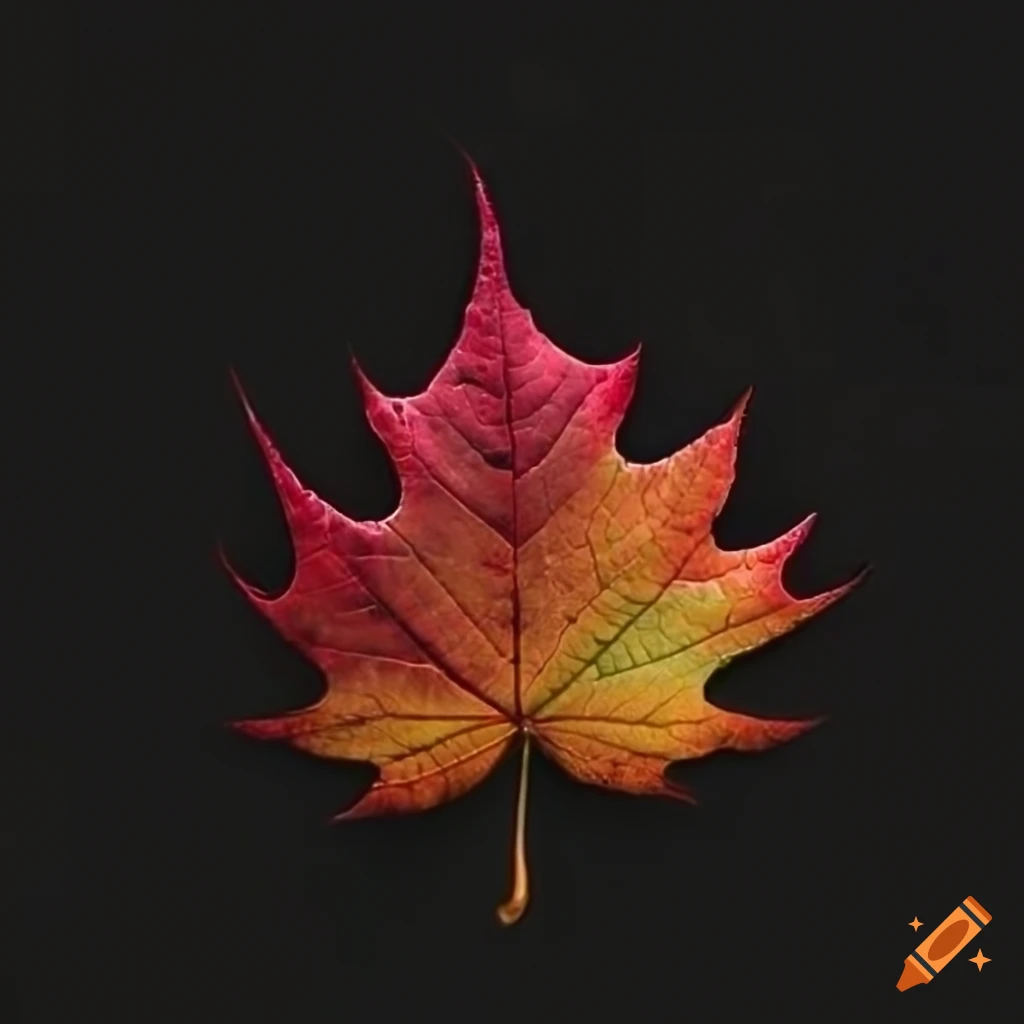 Black maple leaf