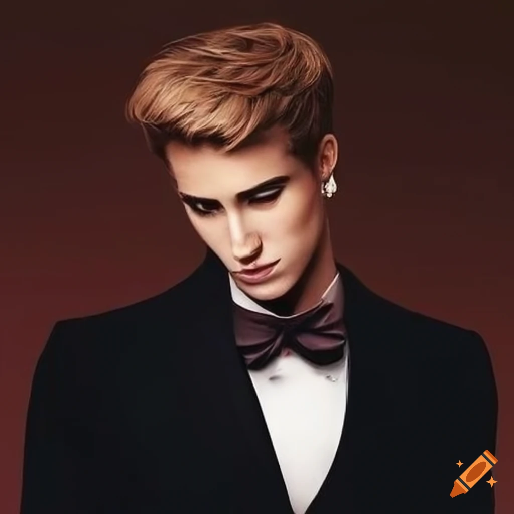 Elegantly dressed person