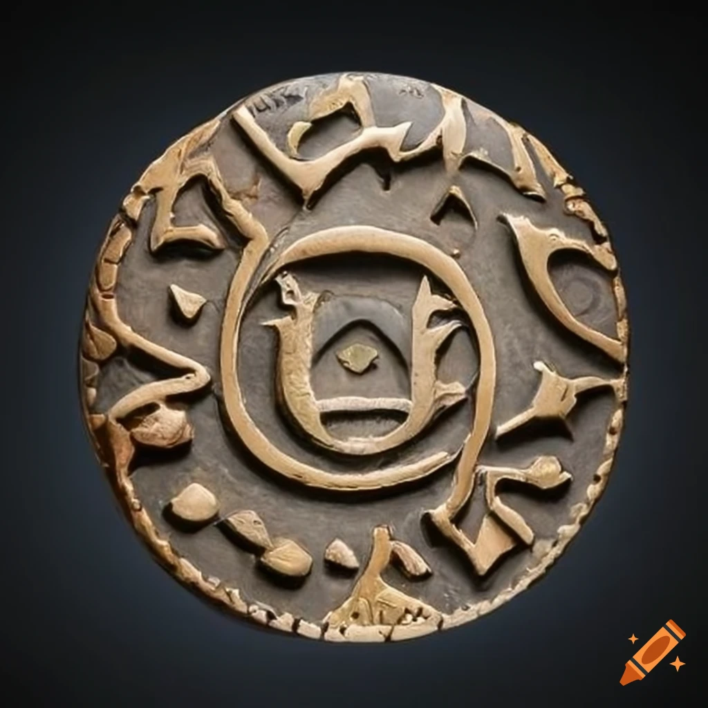 Intricately-designed ancient coin with an owl emblem