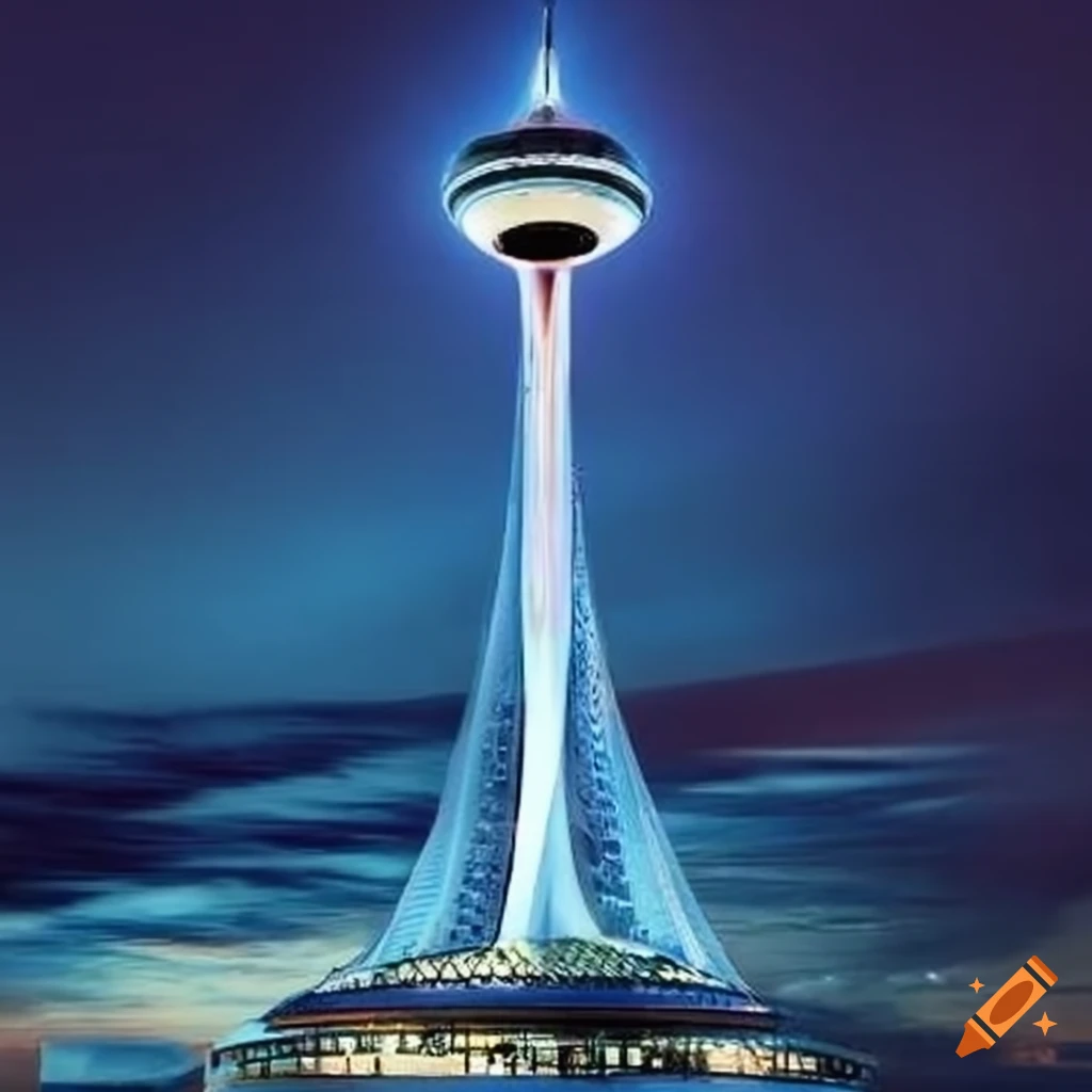 Milad Tower futuristic design