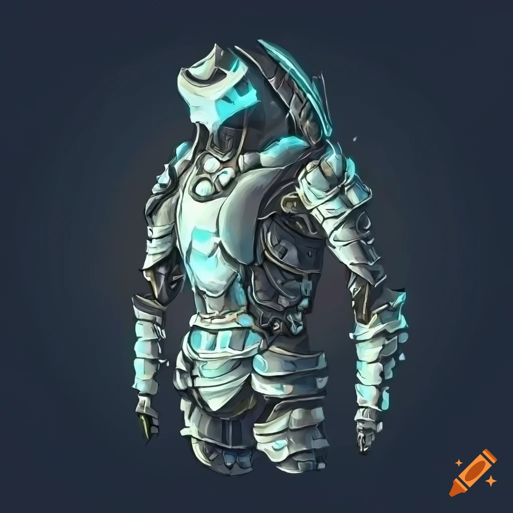 Cybernetic penguin armor with Norse design