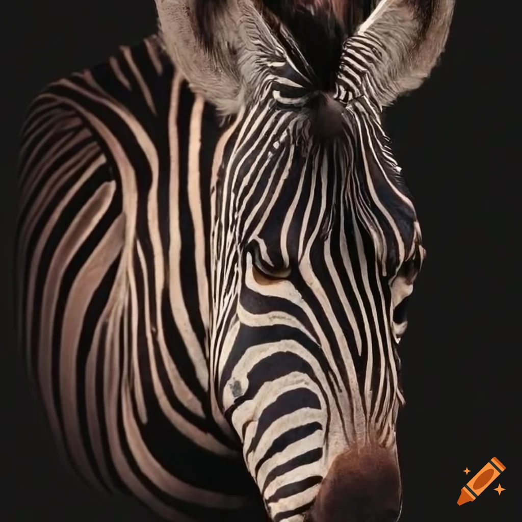 Zebra in an African art style