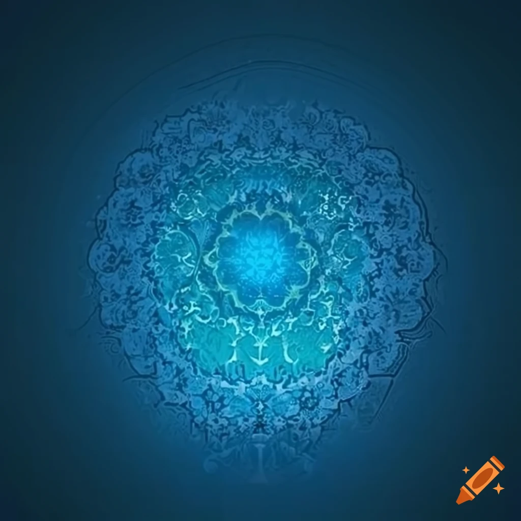 Islamic blue background