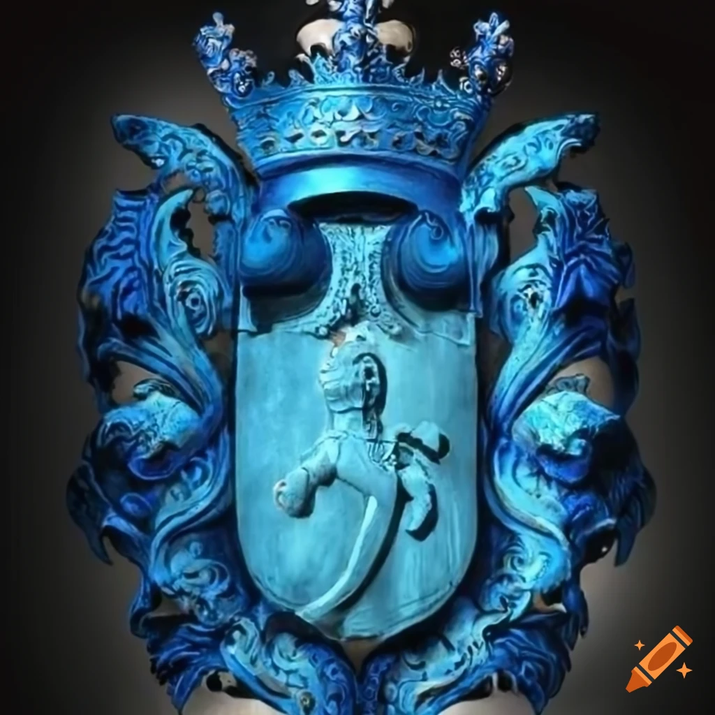 Escudo de la giraldilla azul celeste