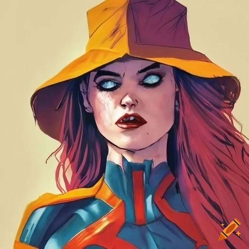 Illustration by Alex Ross of a girl in a vigilante superhero costume