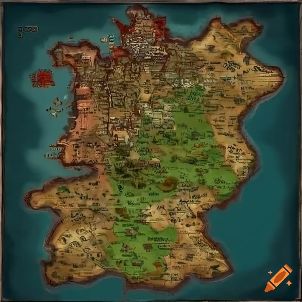 Berlin map styled like Yukatan map from Age of Empires 2