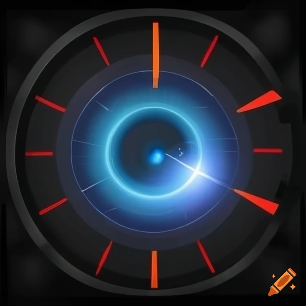 Fast-loading webpage with a speedometer showing high performance