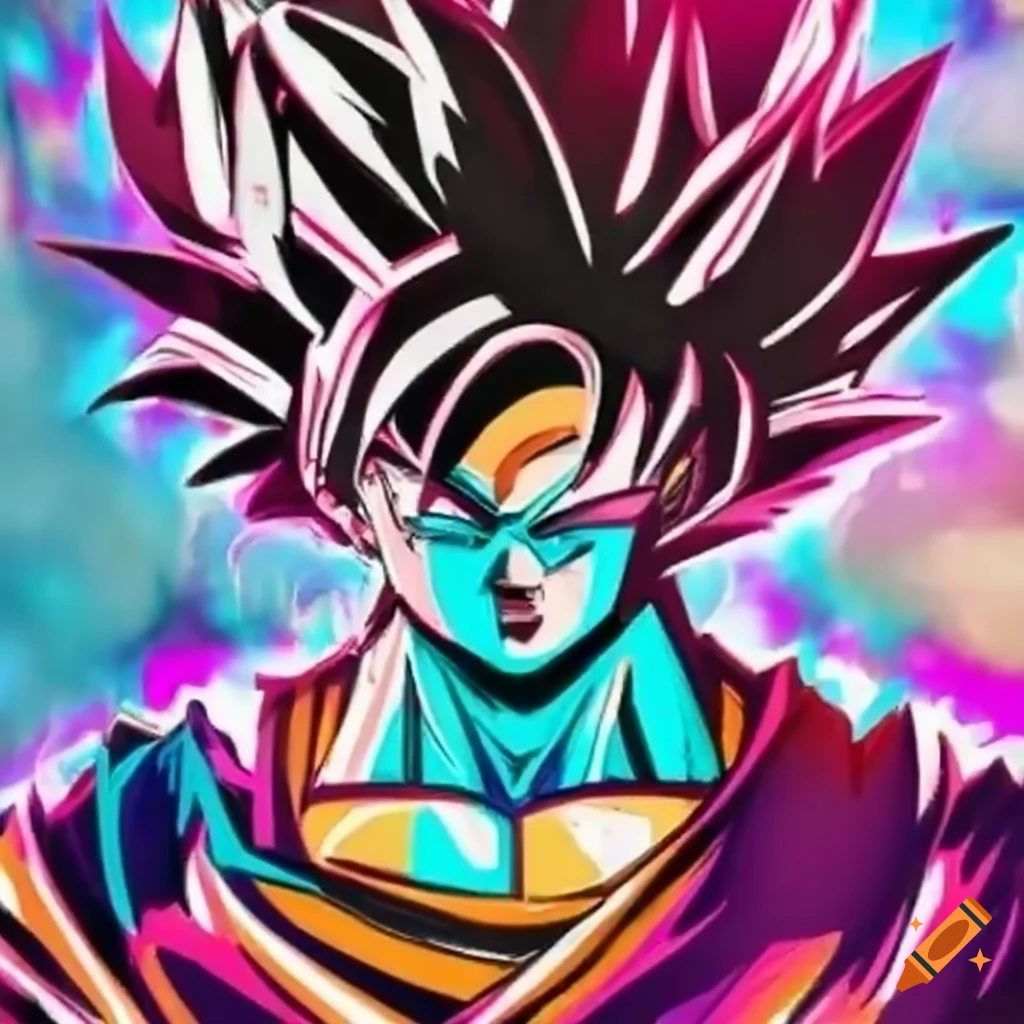 Goku super saiyan with black sunglasses in GTA 5 style