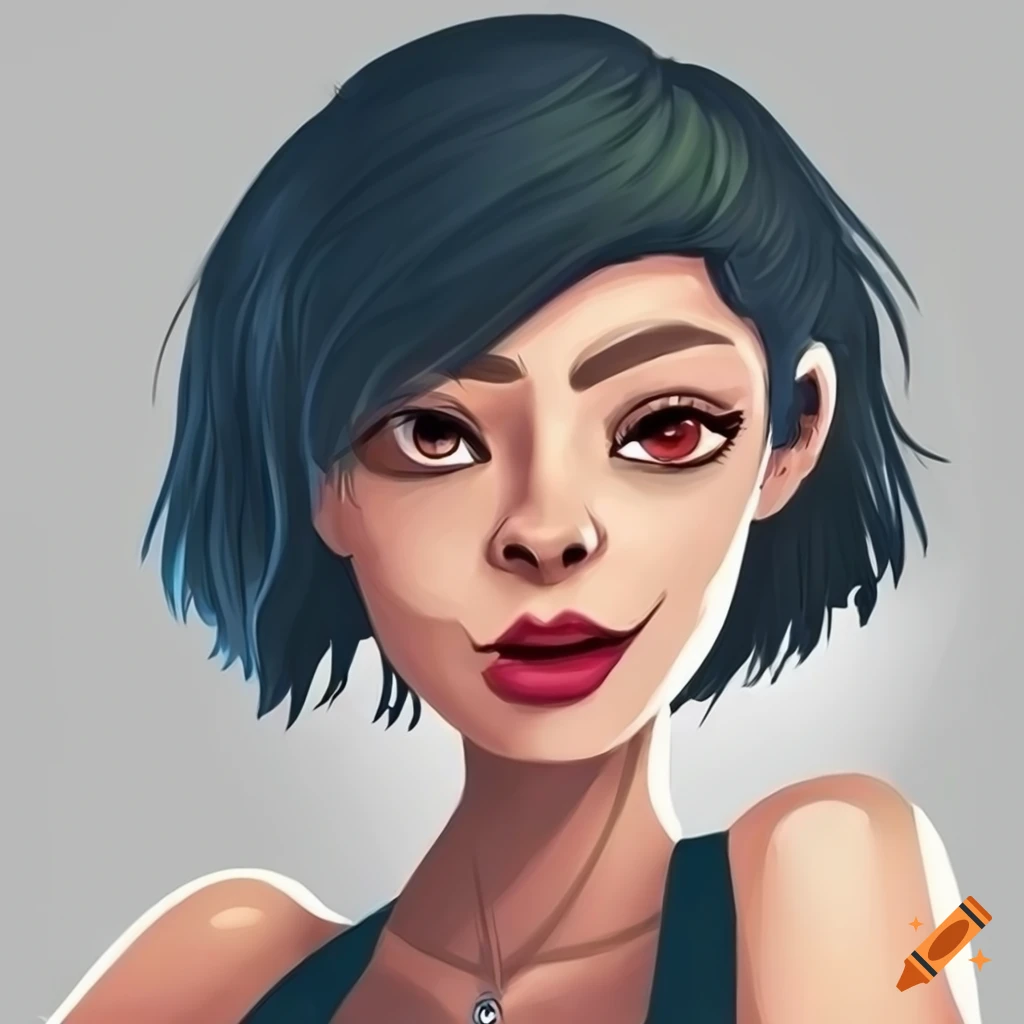 German female avatar cartoon artwork