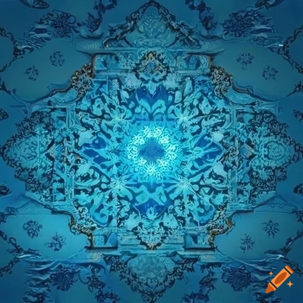 Islamic blue background