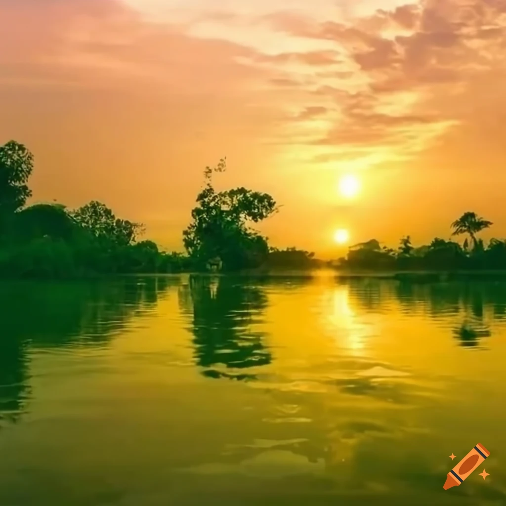 Nature scene in a Bangladesh village