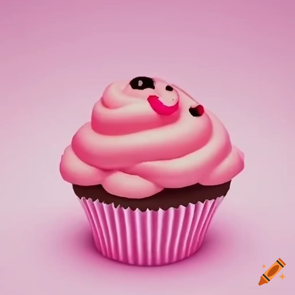 Cute pink cupcake pet in Roblox Adopt Me style