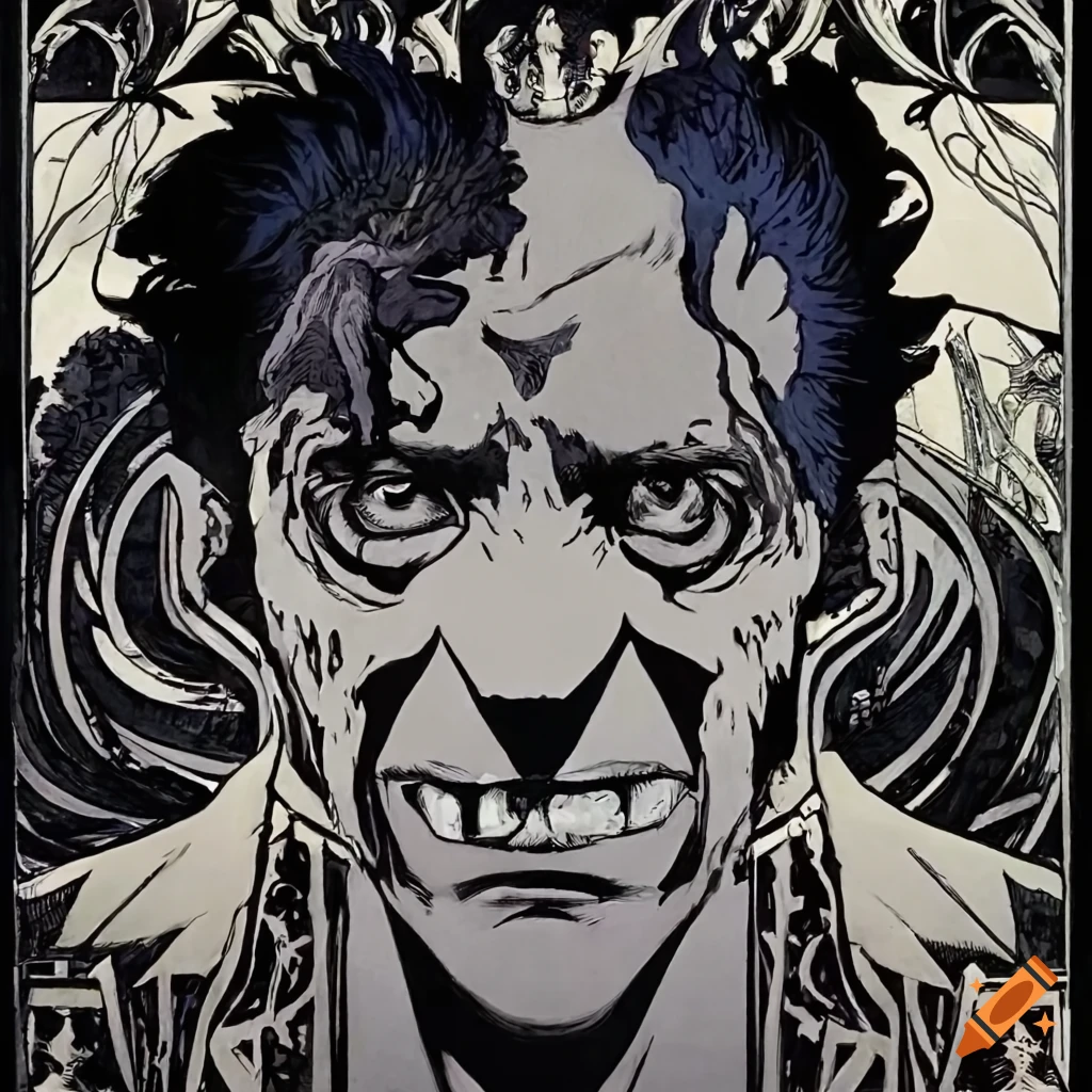 Villain from Batman in homage to Cowboy Bebop with various artistic styles