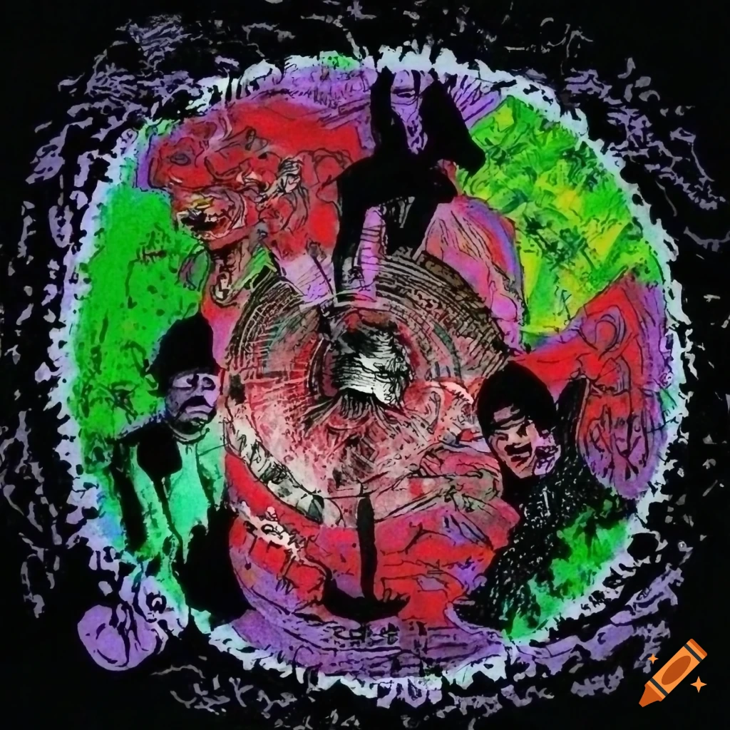 Math punk rock album cover art 'The Roarer'
