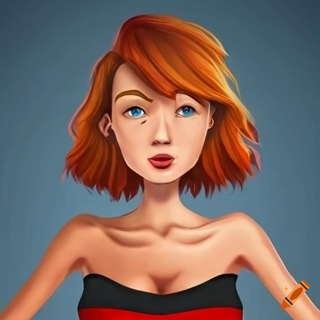 Female German avatar cartoon art