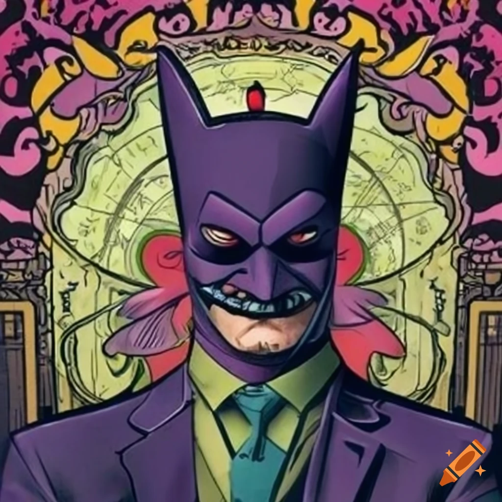 Villain from Batman meets SpongeBob SquarePants in a unique art style blend
