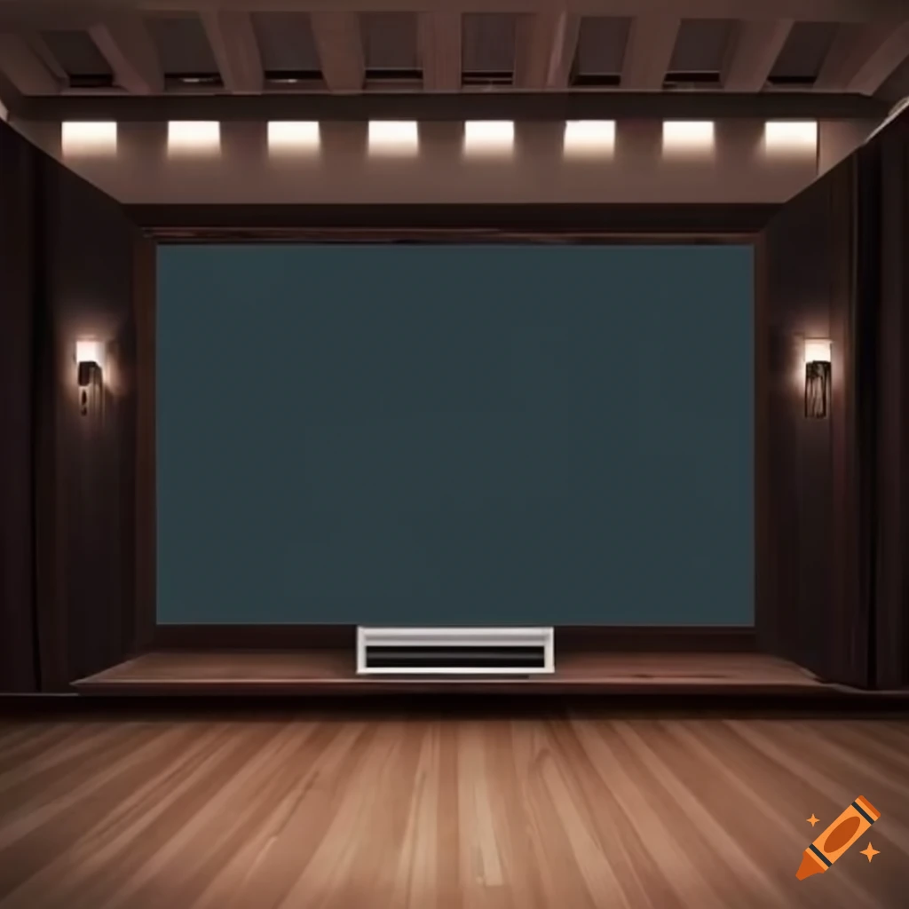 Modern room with excellent acoustics and a large screen