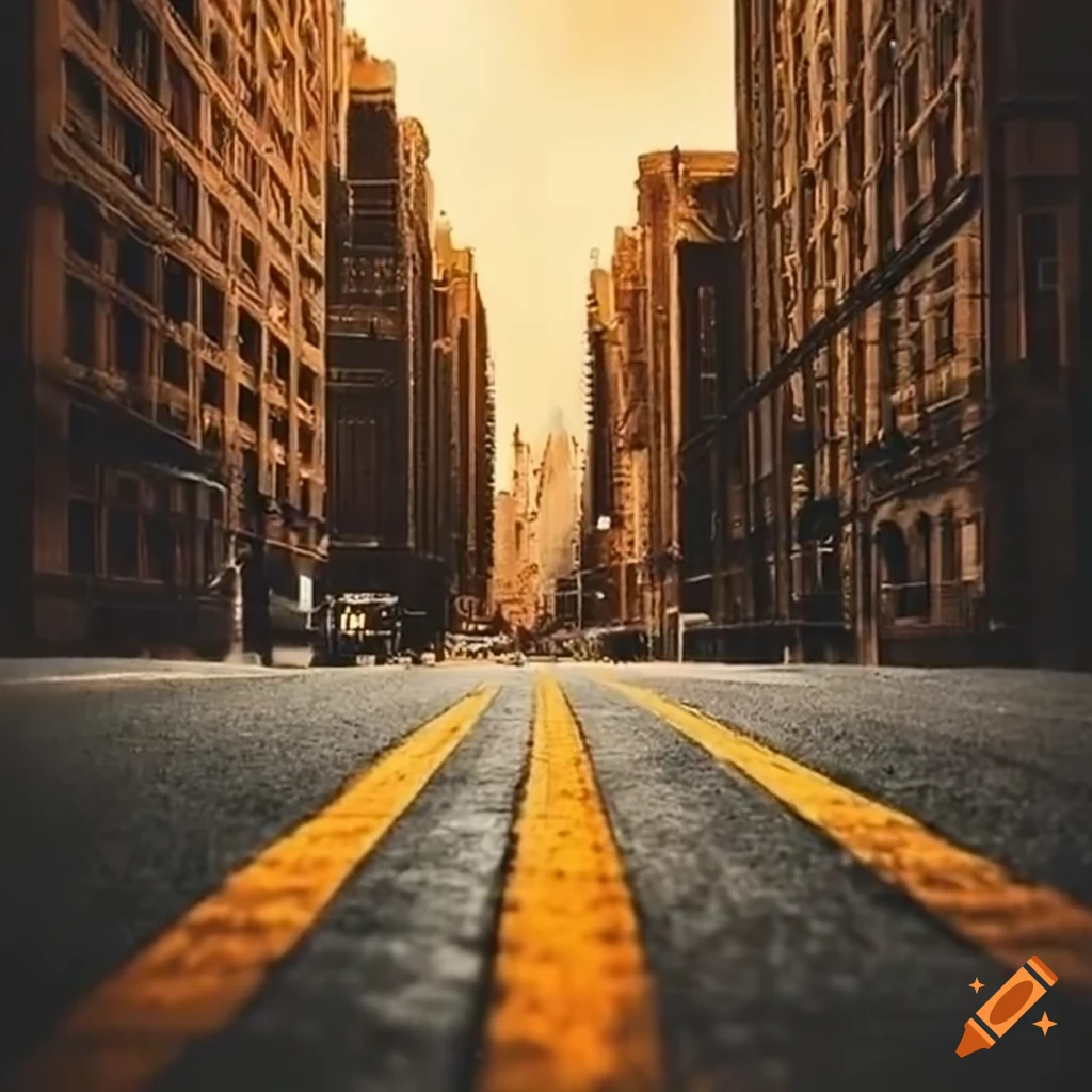 Main road with no people