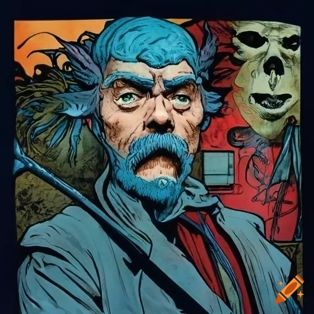 Lumberjack Villain homage to Zatoichi with a blend of artistic styles