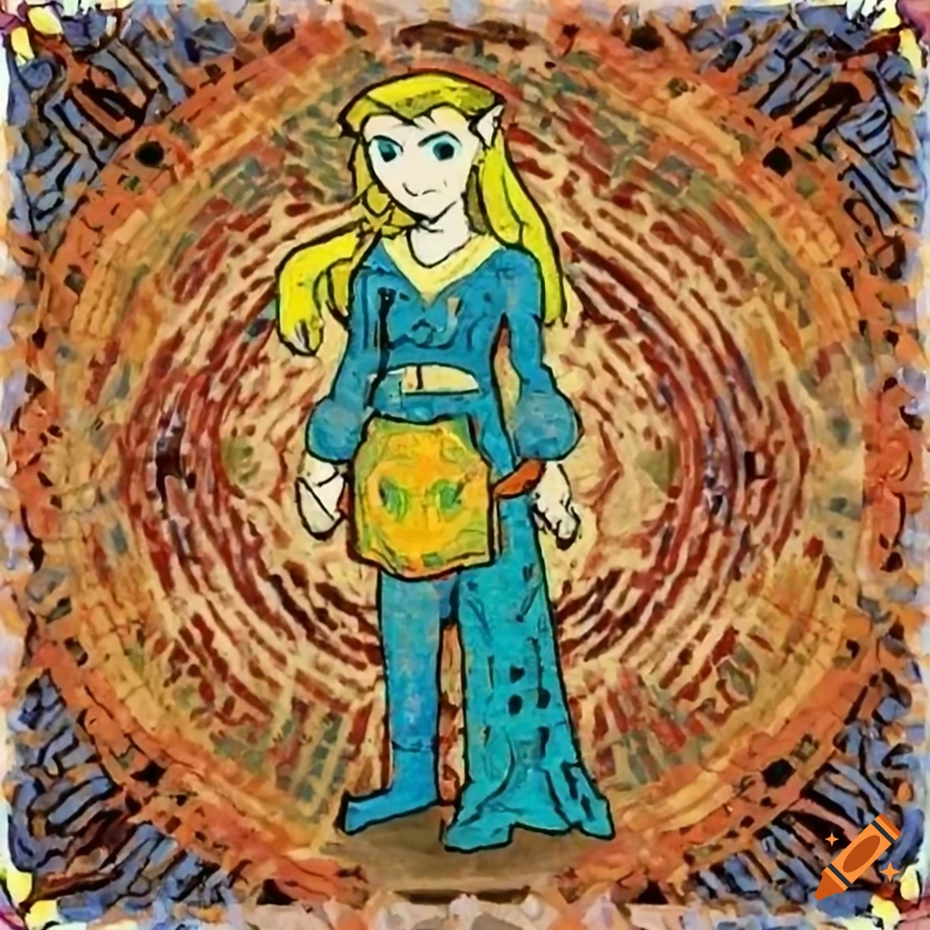 Legend of Zelda with a Van Gogh twist