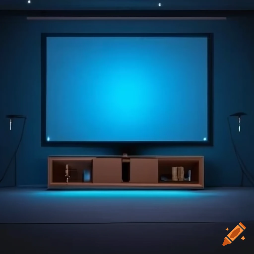 Modern room with excellent acoustics and a large screen