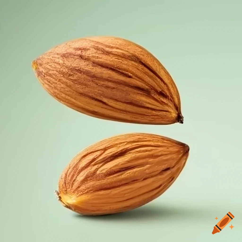 Almonds elegantly arranged for product ingredient