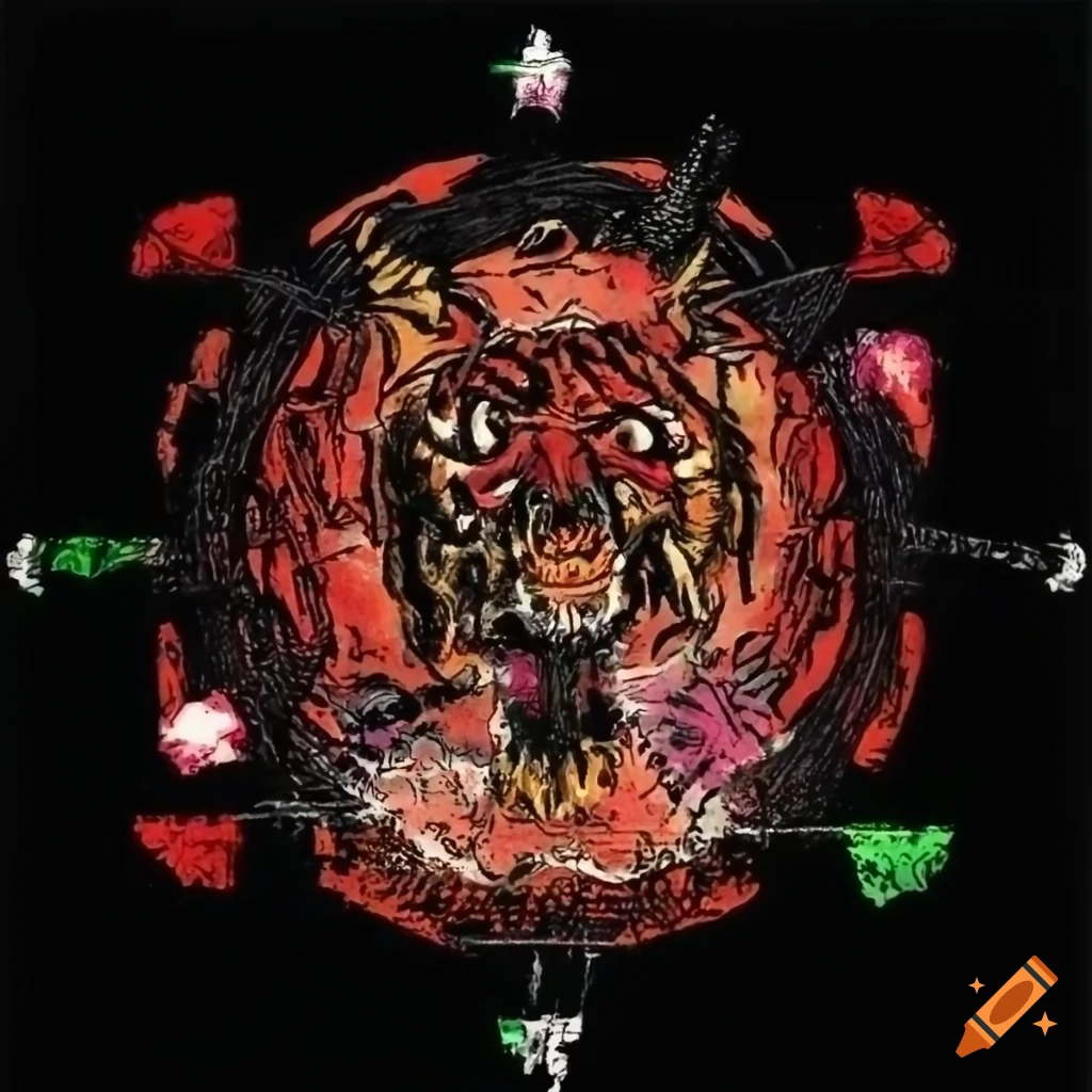 Math punk rock album cover art 'The Roarer'