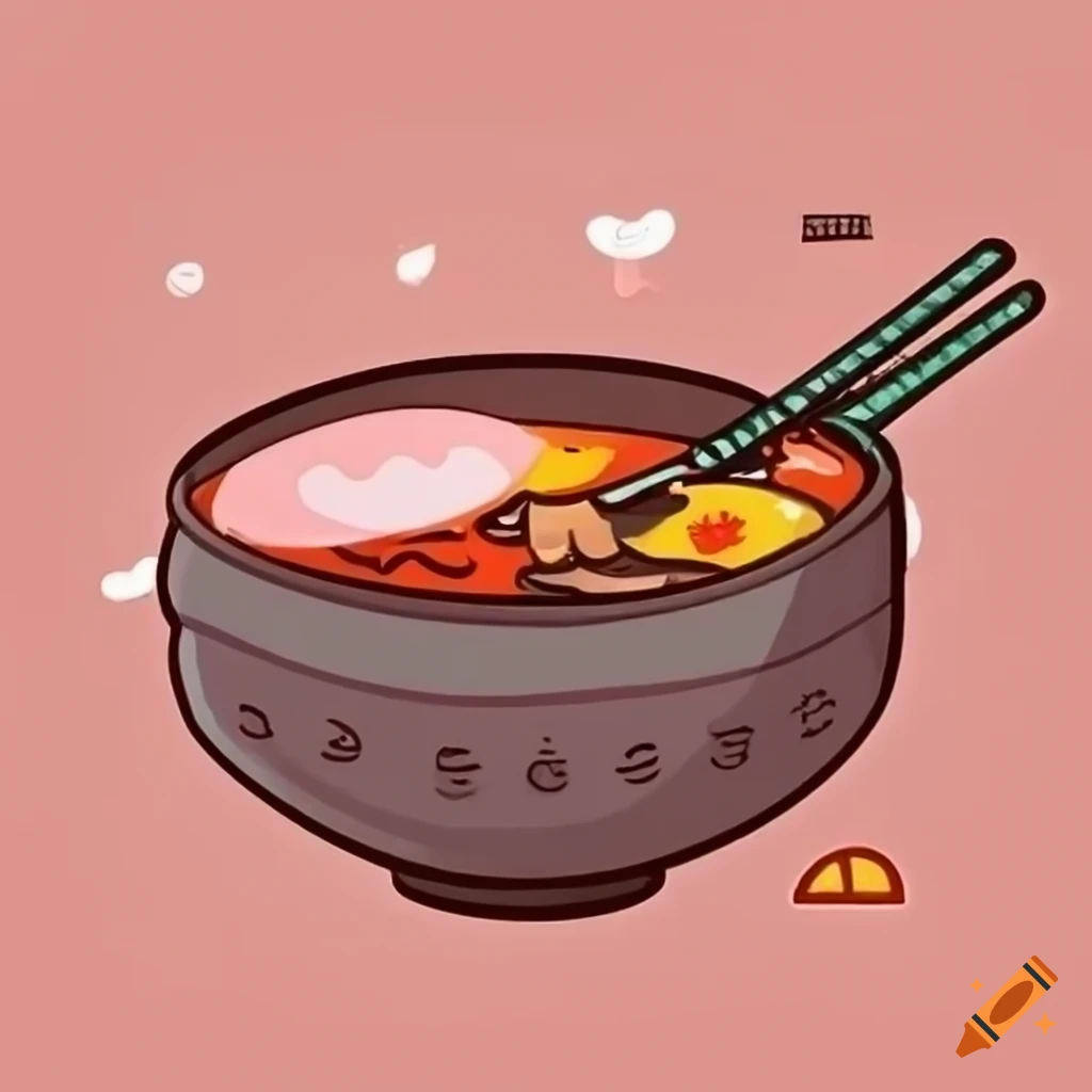Japanese kawaii soup