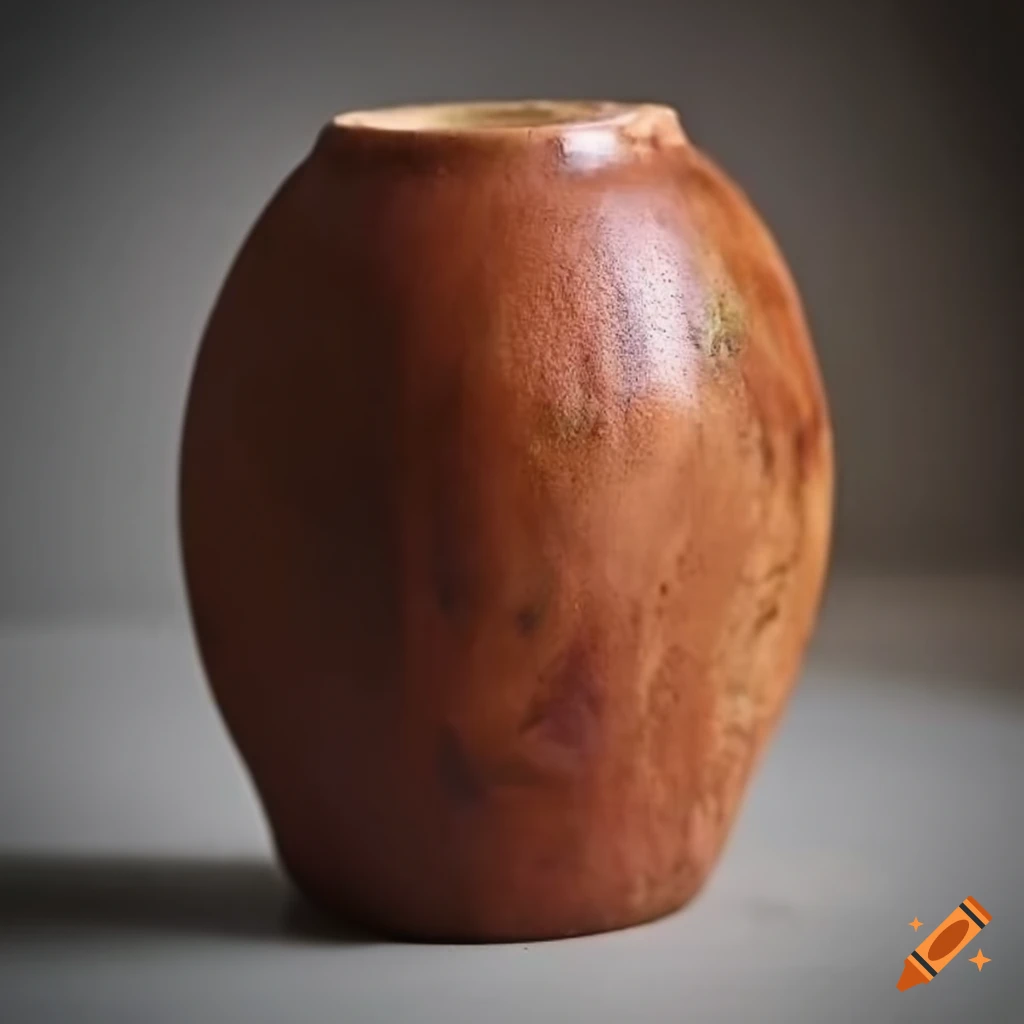 Ash glazed clay cylinder filled with figs