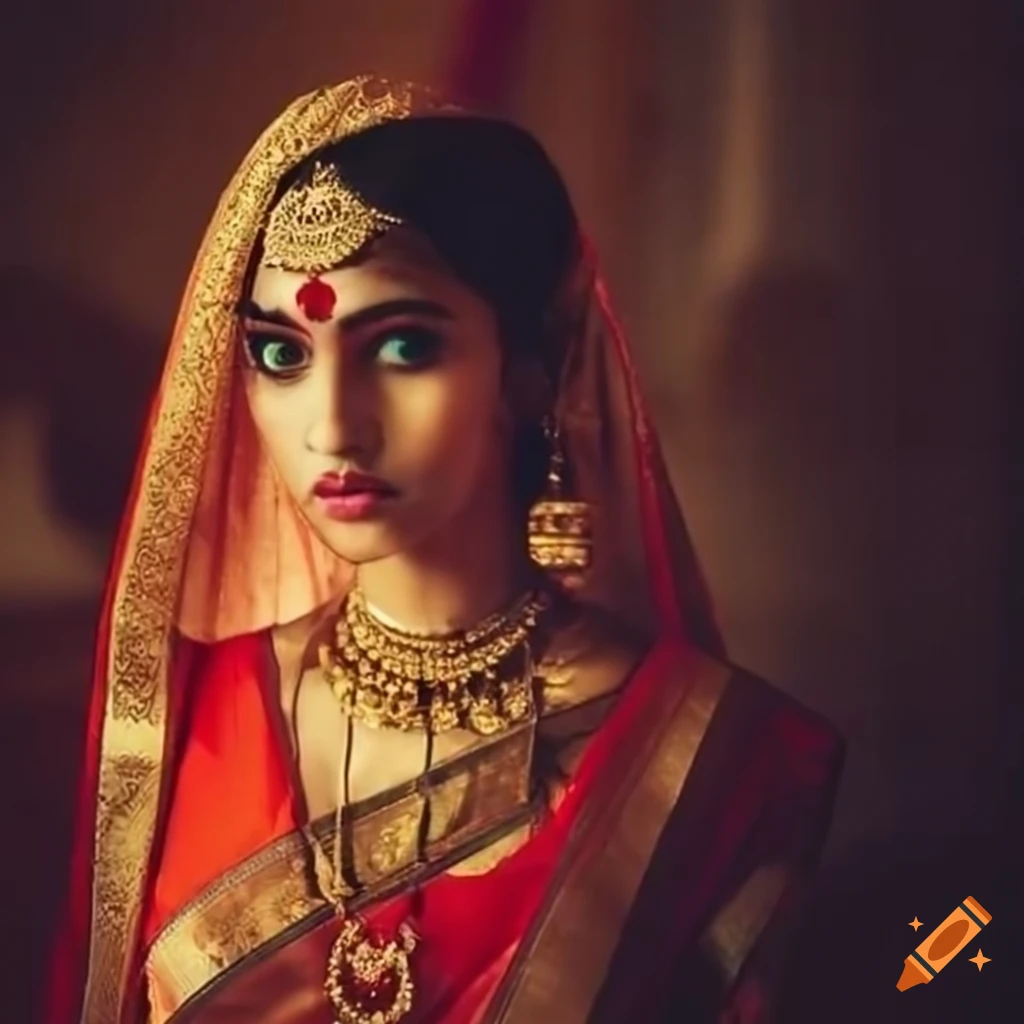 Ghost in saree walking in a palace